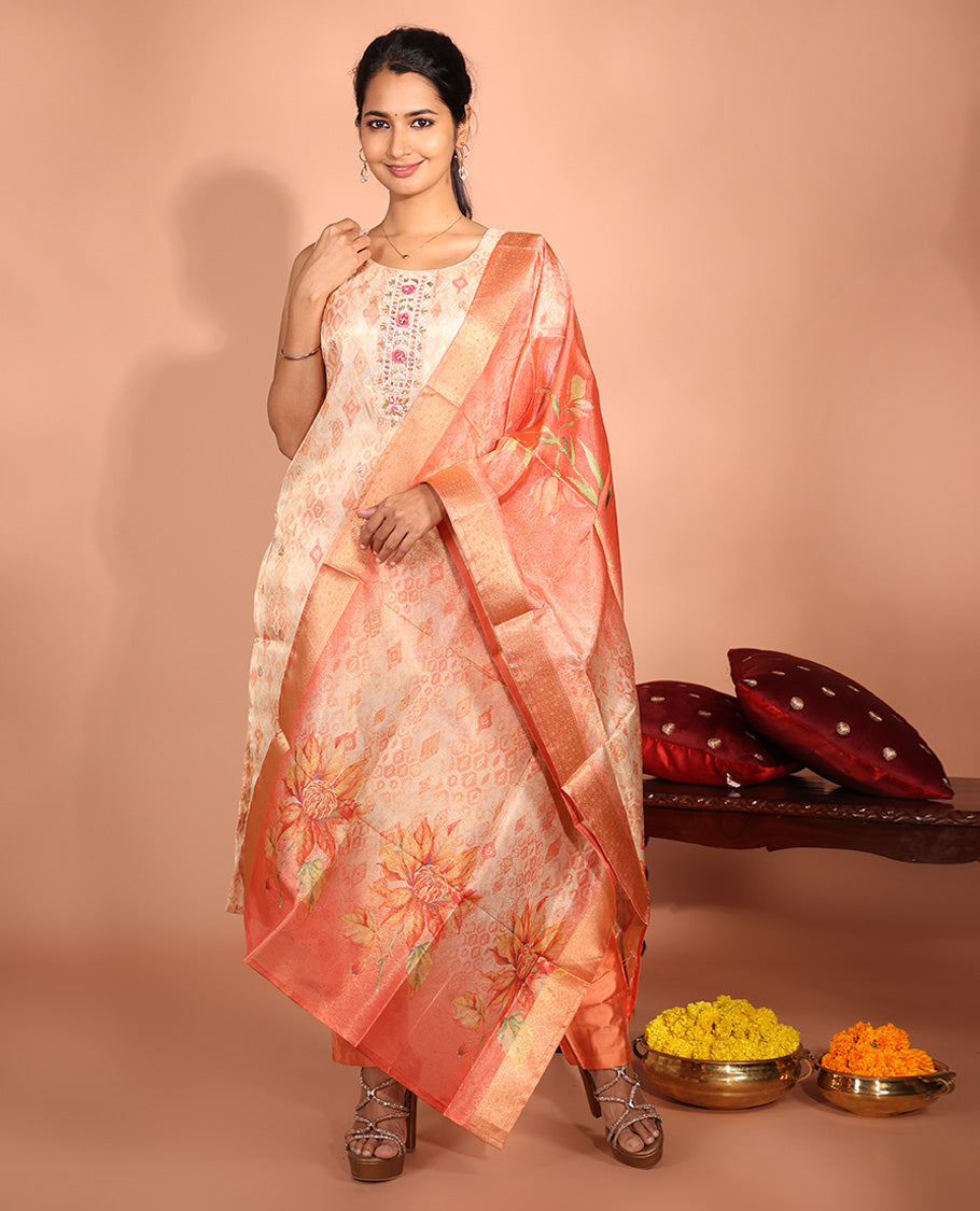 Sandal Tissue Readymade Suit