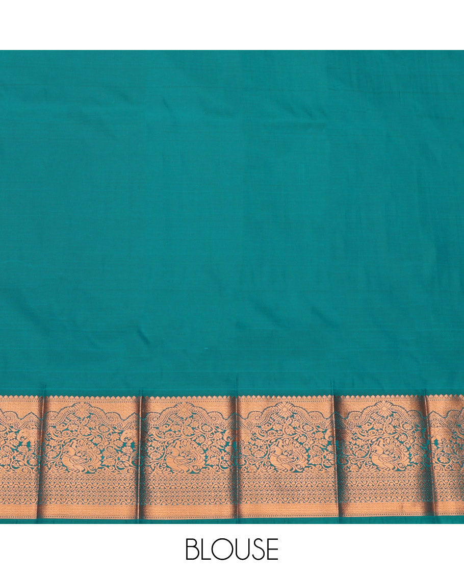 Maroon Budget Silk Saree, Mesmerized with Zari Buttas and Checks, Complemented by a Contrast Traditional Zari Border, Grand Pallu, and a Contrast Blouse