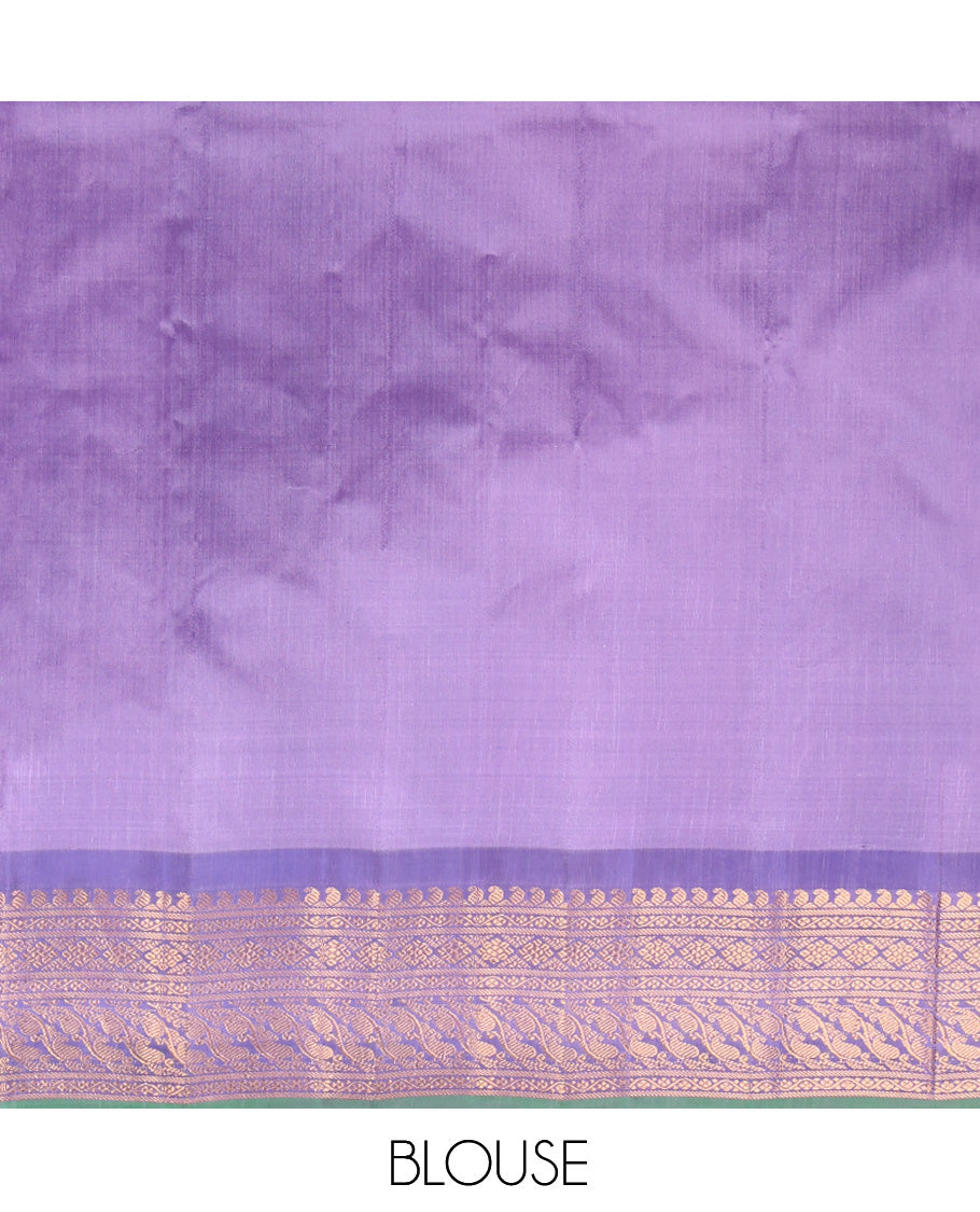 Pink Gadwal Silk Saree