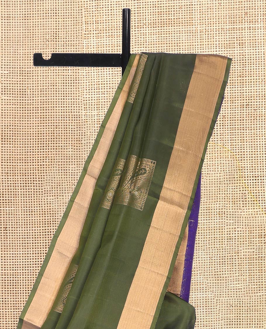 Green Mayuri Lite Silk Mix Saree