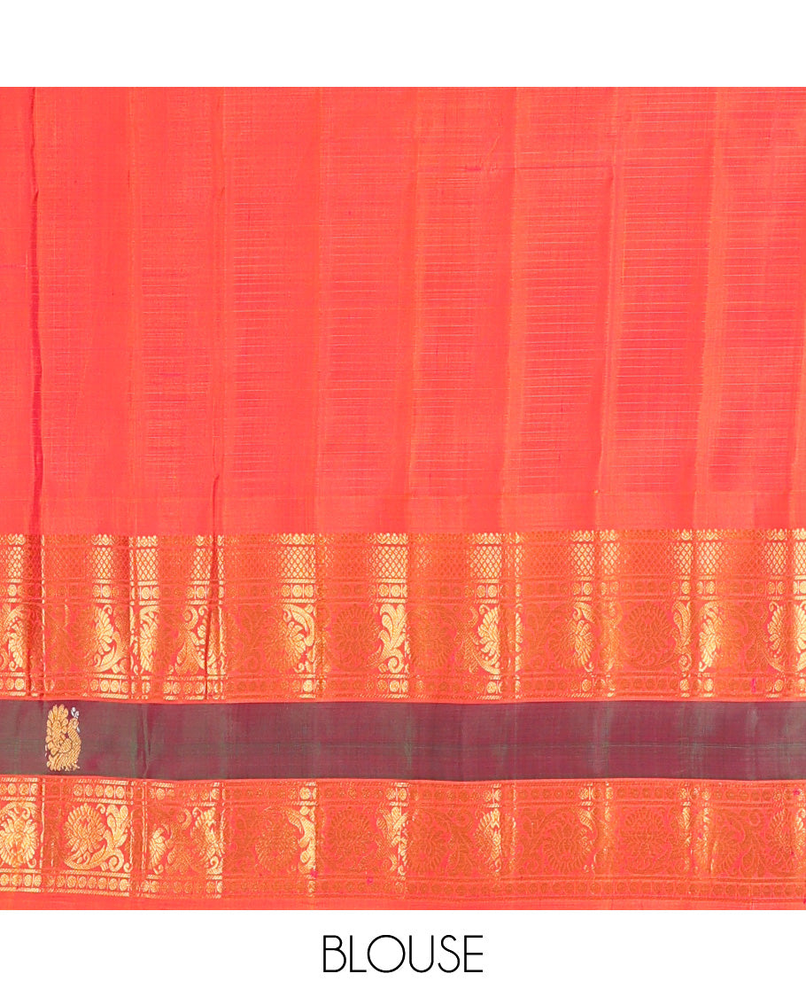Sandal Gadwal Silk Saree