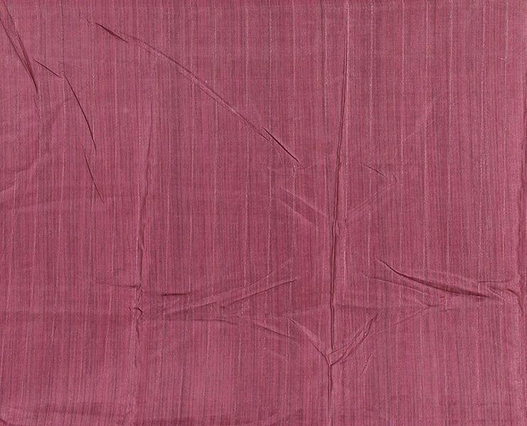 Maroon horizontal stripes printed soft tussar saree adorned with big butterfly motifs printed border and pallu, contrast blouse