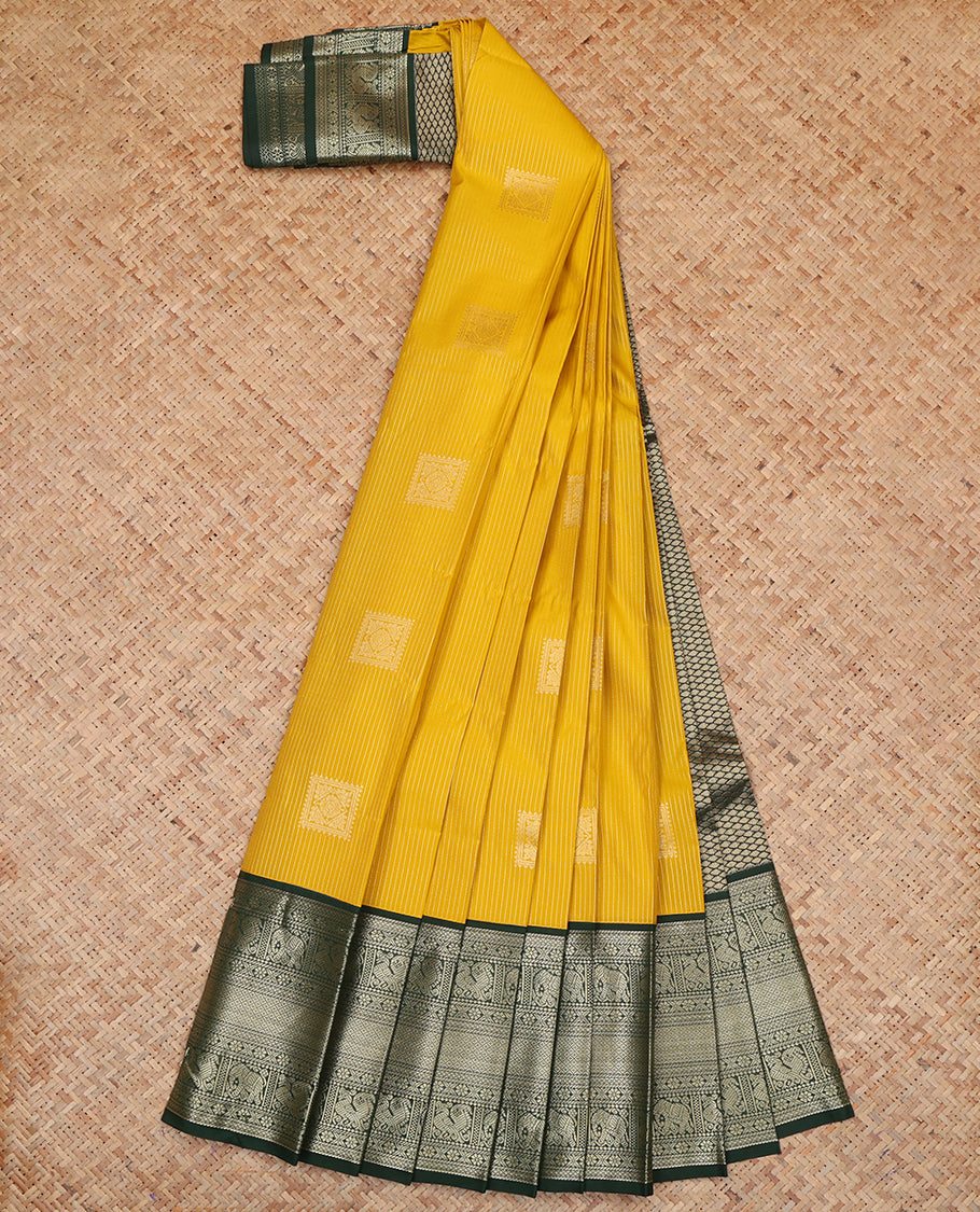 Yellow Budget Silk Saree