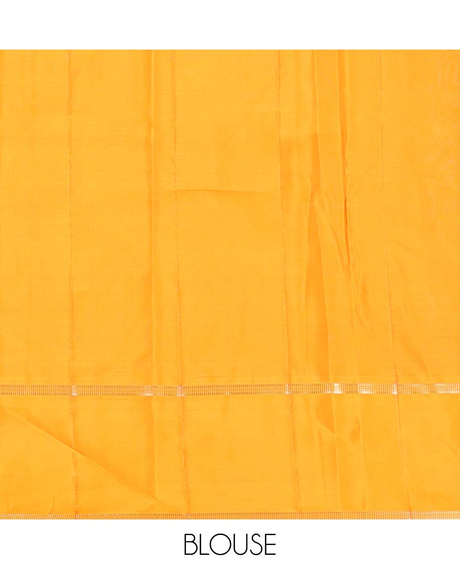 Purple zari design Vasundhara silk mix saree, contrast rettai pettu zari design border, and contrast intricate pallu