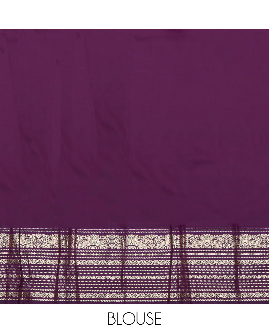 Pink Traditional Zari Design Border Budget Silk Saree