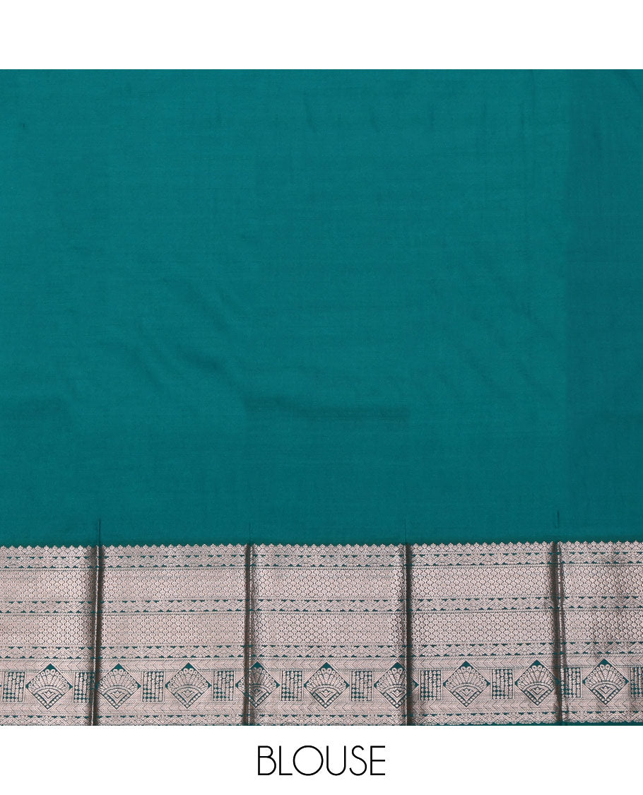 Purple Budget Silk Saree, Enriched with Zari Buttas All Over Its Body, Complemented by a Contrast Traditional Zari Design Border, Grand Jaal Pallu, and Paired with a Contrast Blouse