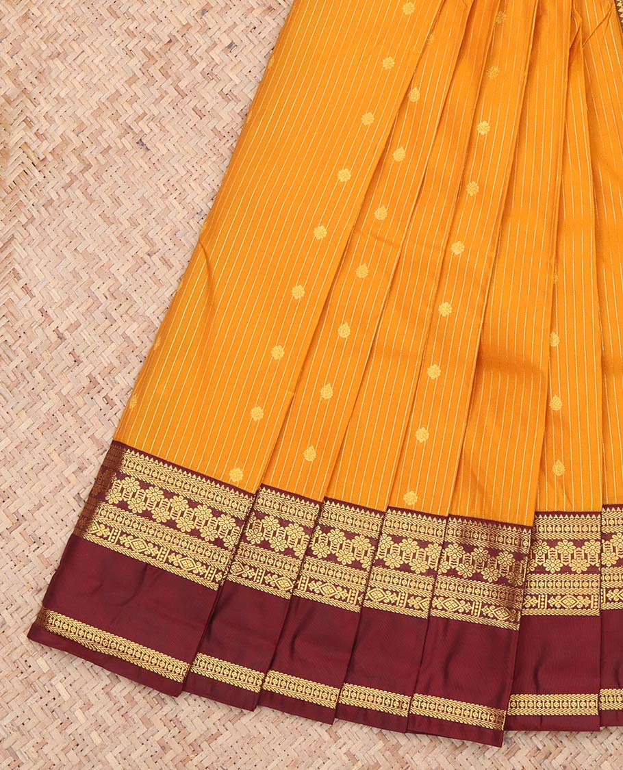 Orange Budget Silk Saree