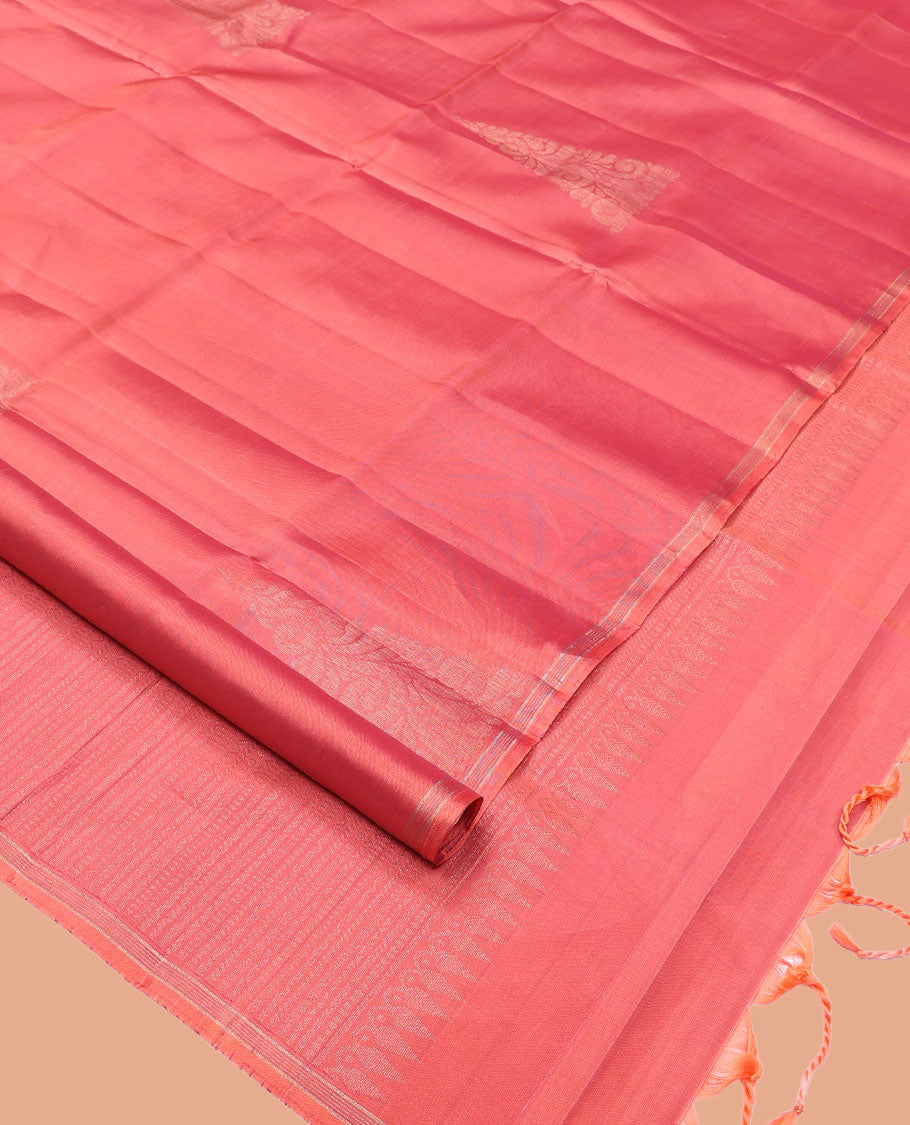 Pink Mayuri Lite Silk Mix Saree