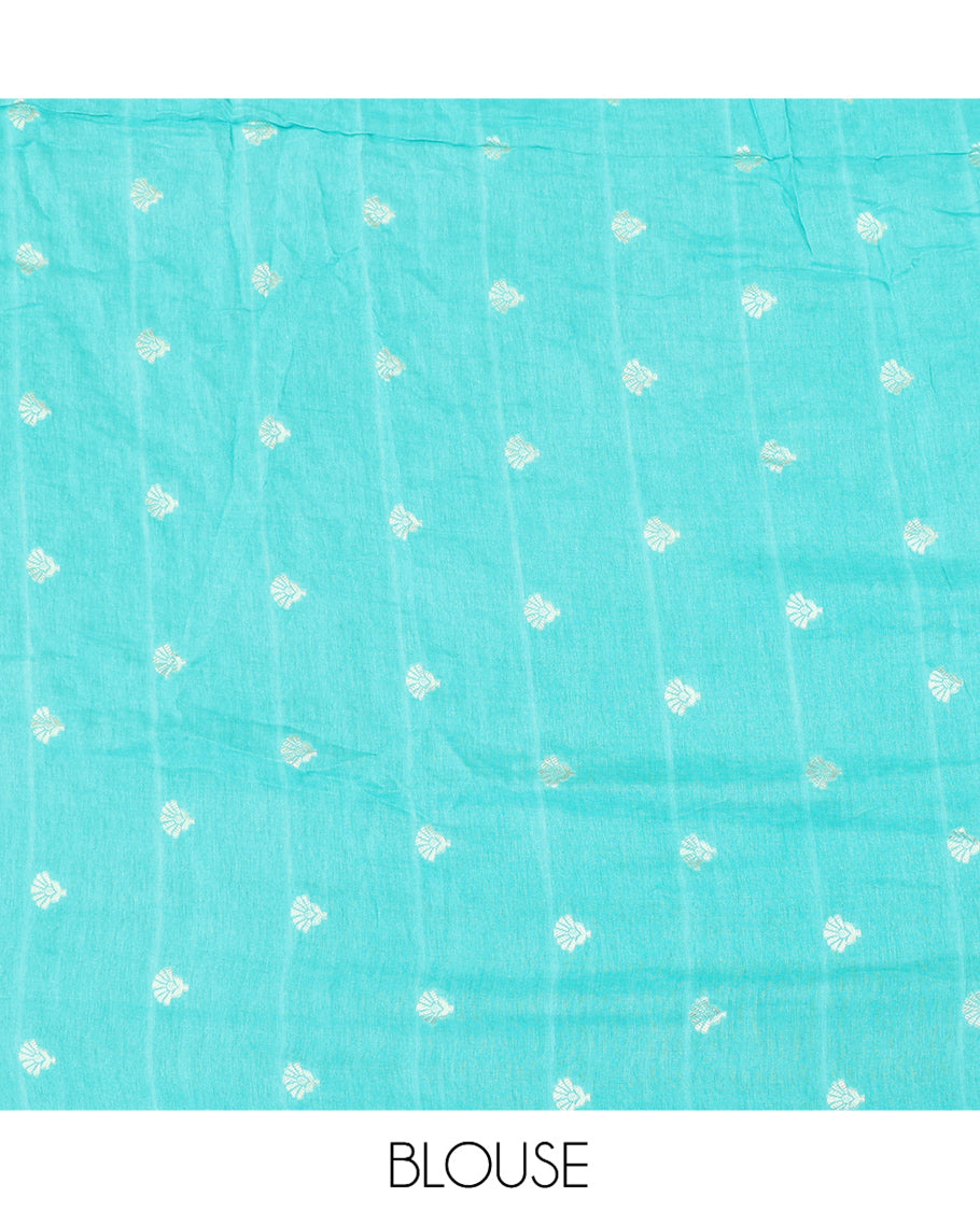 Blue Bandhani Dola Silk Saree