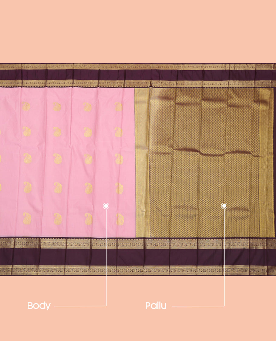 Pink Budget Silk Saree