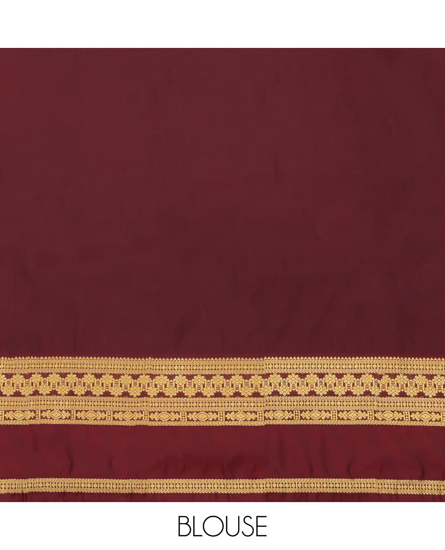 Orange Budget Silk Saree