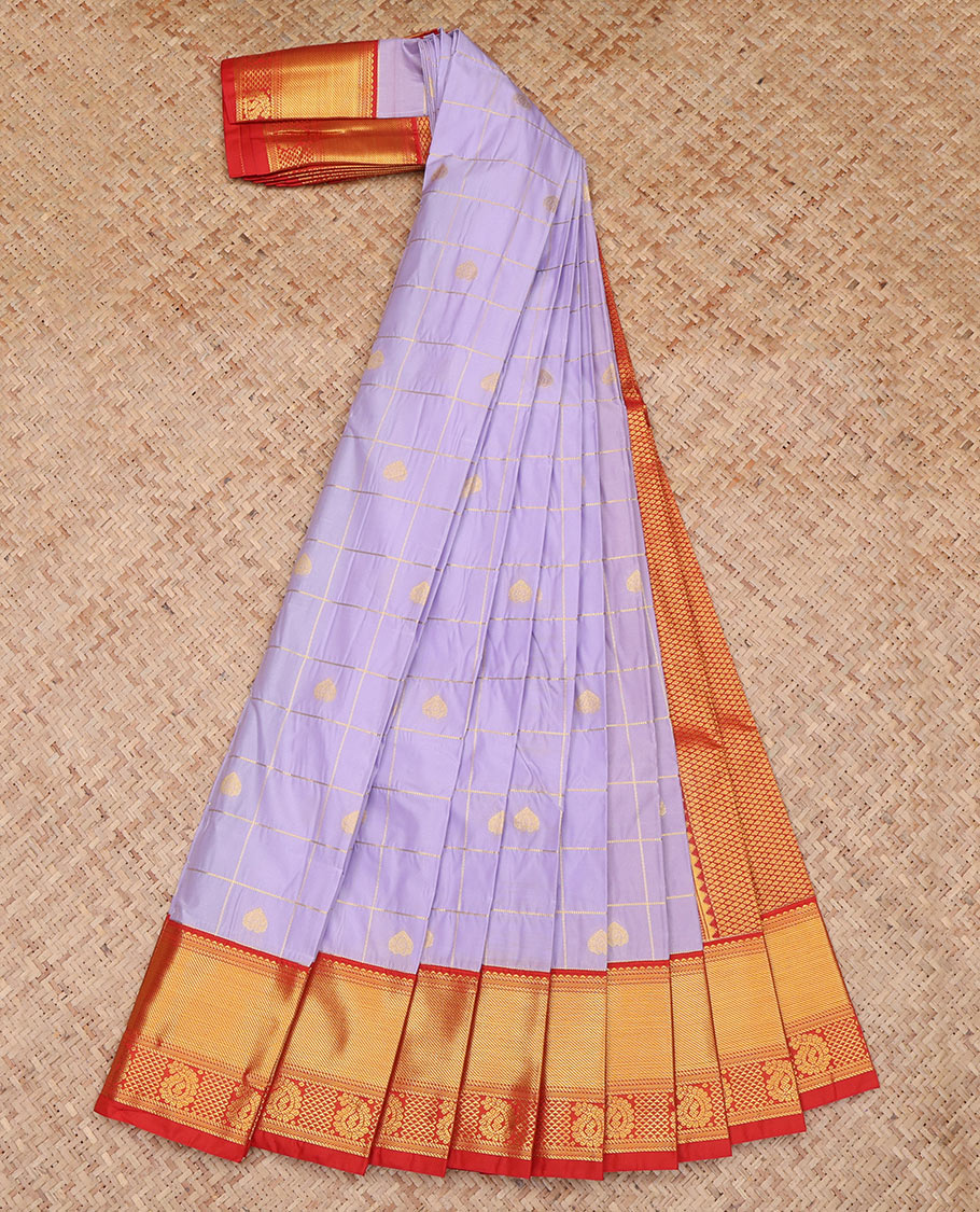 Lavender Budget Silk Saree
