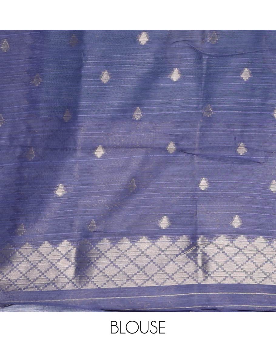 Rama green zari jaal-patterned Burberry silk saree, contrast diamond-patterned zari border, jaal pallu & zari design blouse
