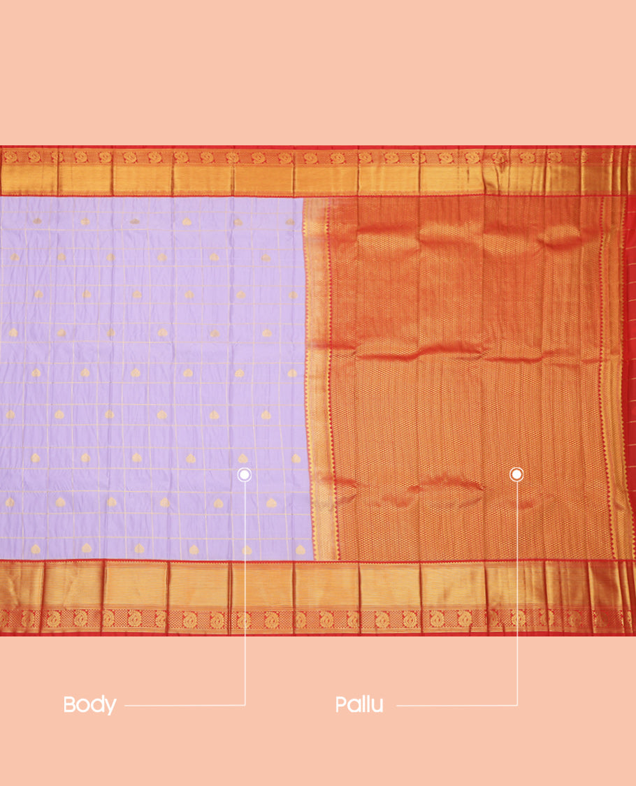 Lavender Budget Silk Saree