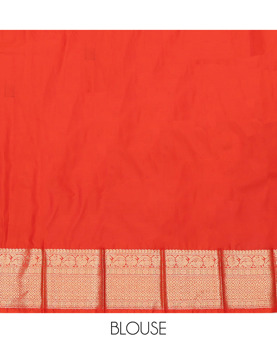 Purple Contrast Traditional Budget Silk Saree