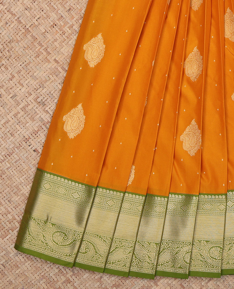 Orange Budget Silk Saree