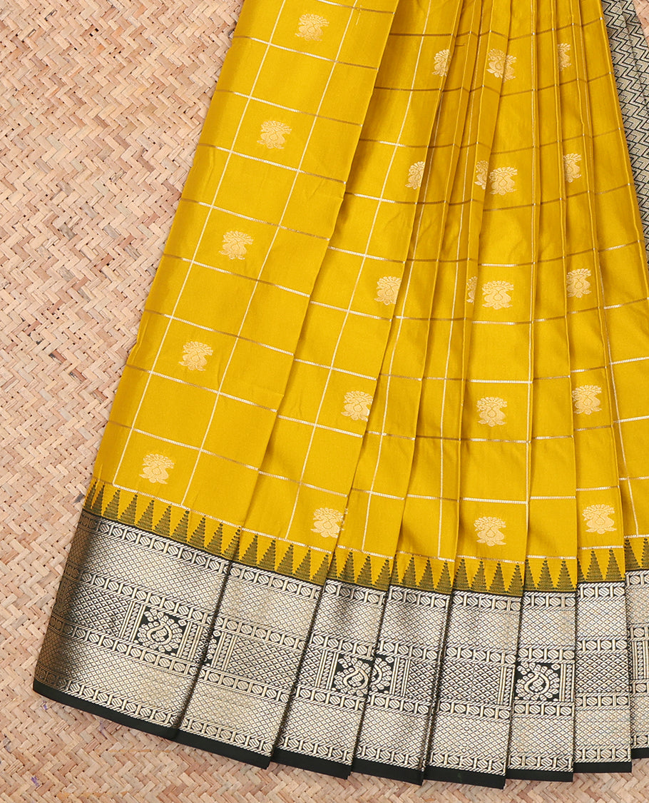 Yellow Budget Silk Saree