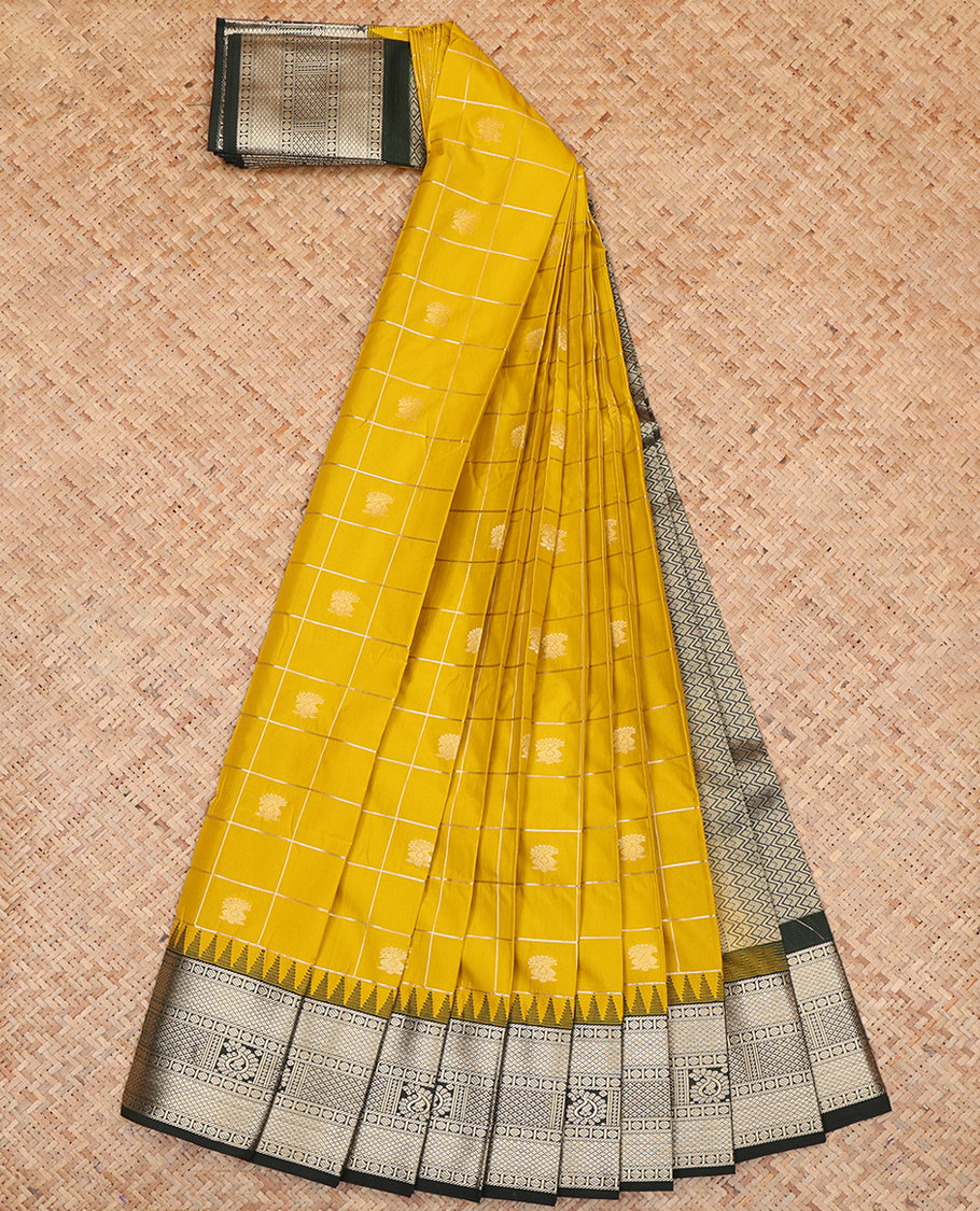 Yellow Budget Silk Saree