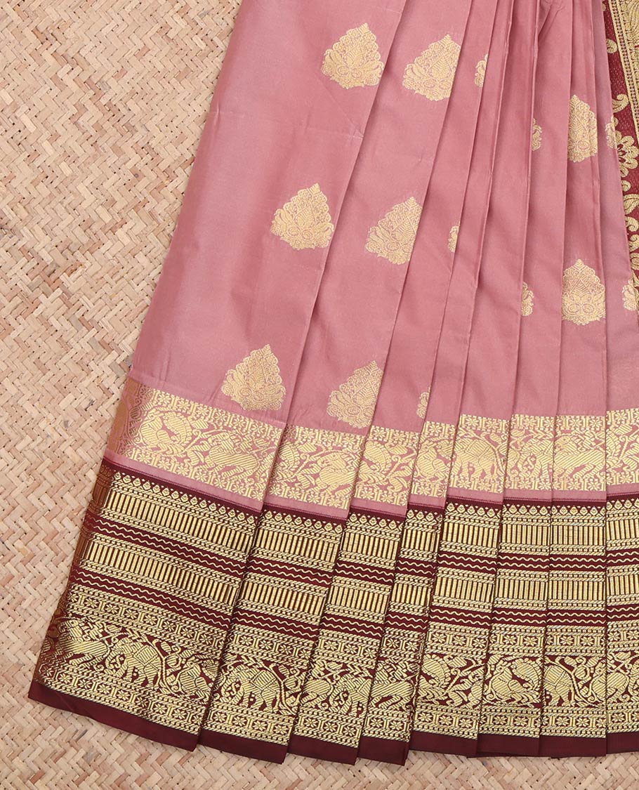 Onion Pink Budget Silk Saree