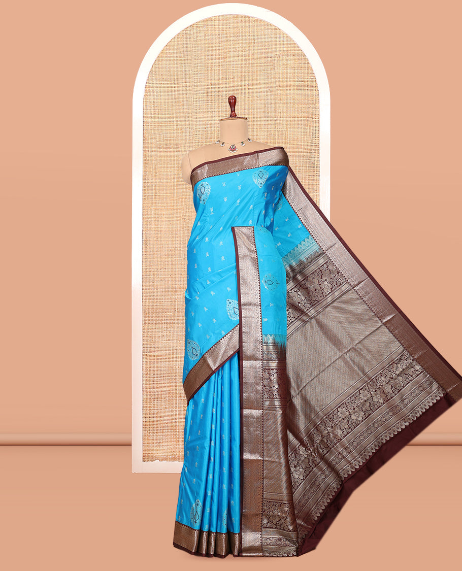 Blue Budget Silk Saree