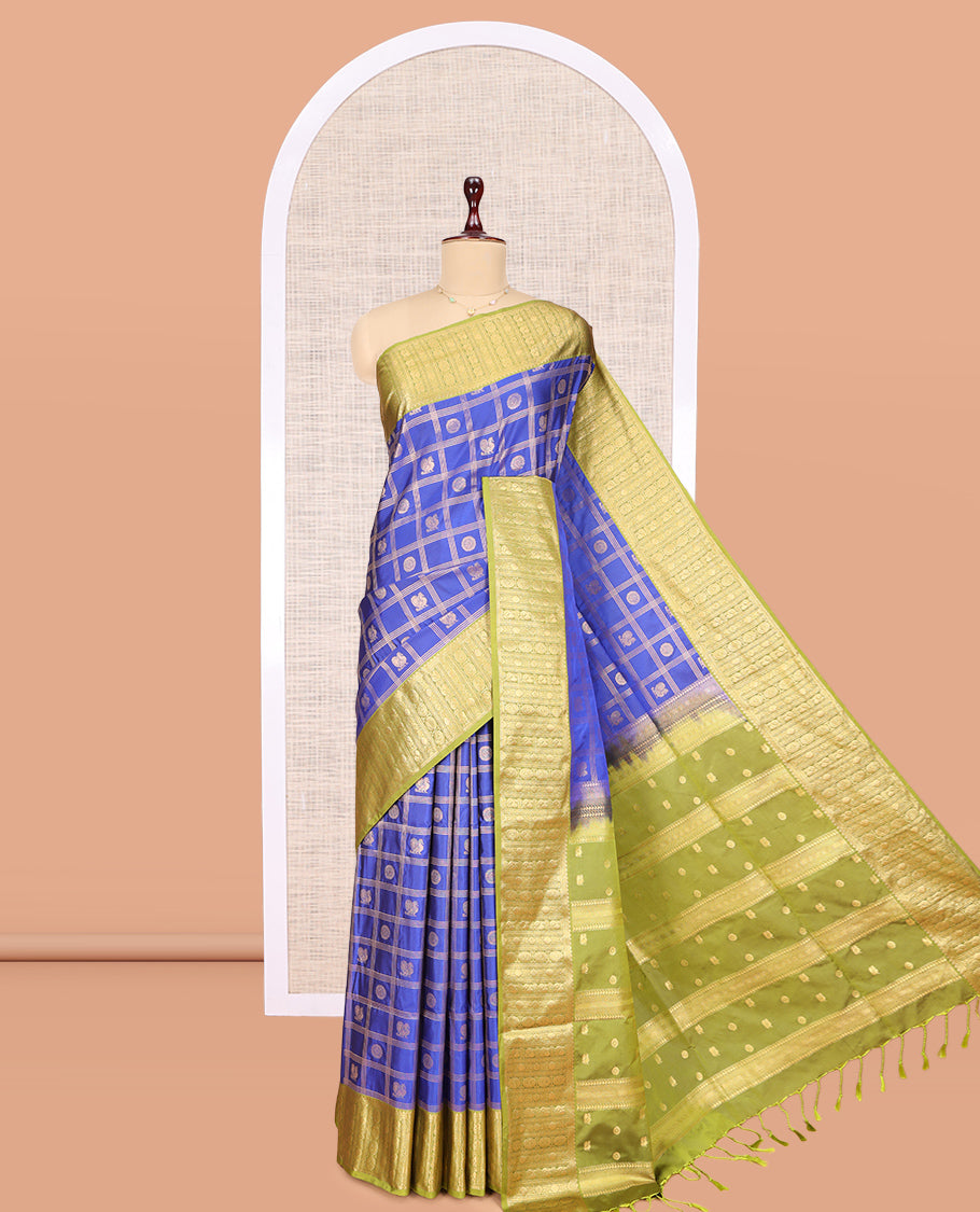 Blue Budget Silk Saree