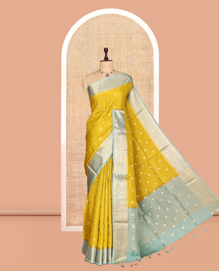 Leaf Green Assam Silk Saree