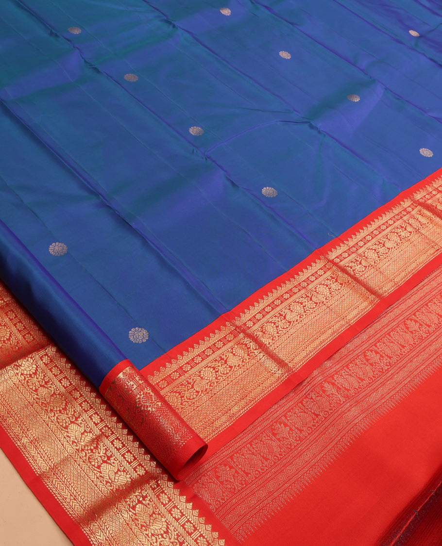 Blue Kanchipuram Silk Saree