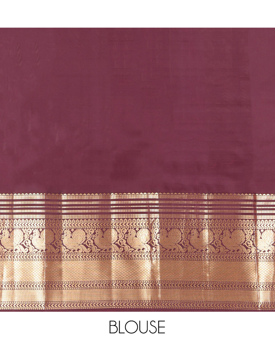 Green Zari Buttas Kanchipuram Silk Saree