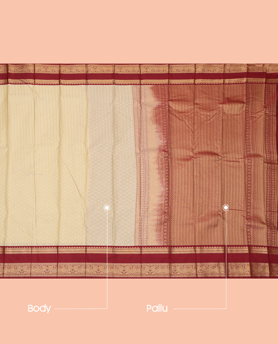 Sandal Butta Budget Silk Saree