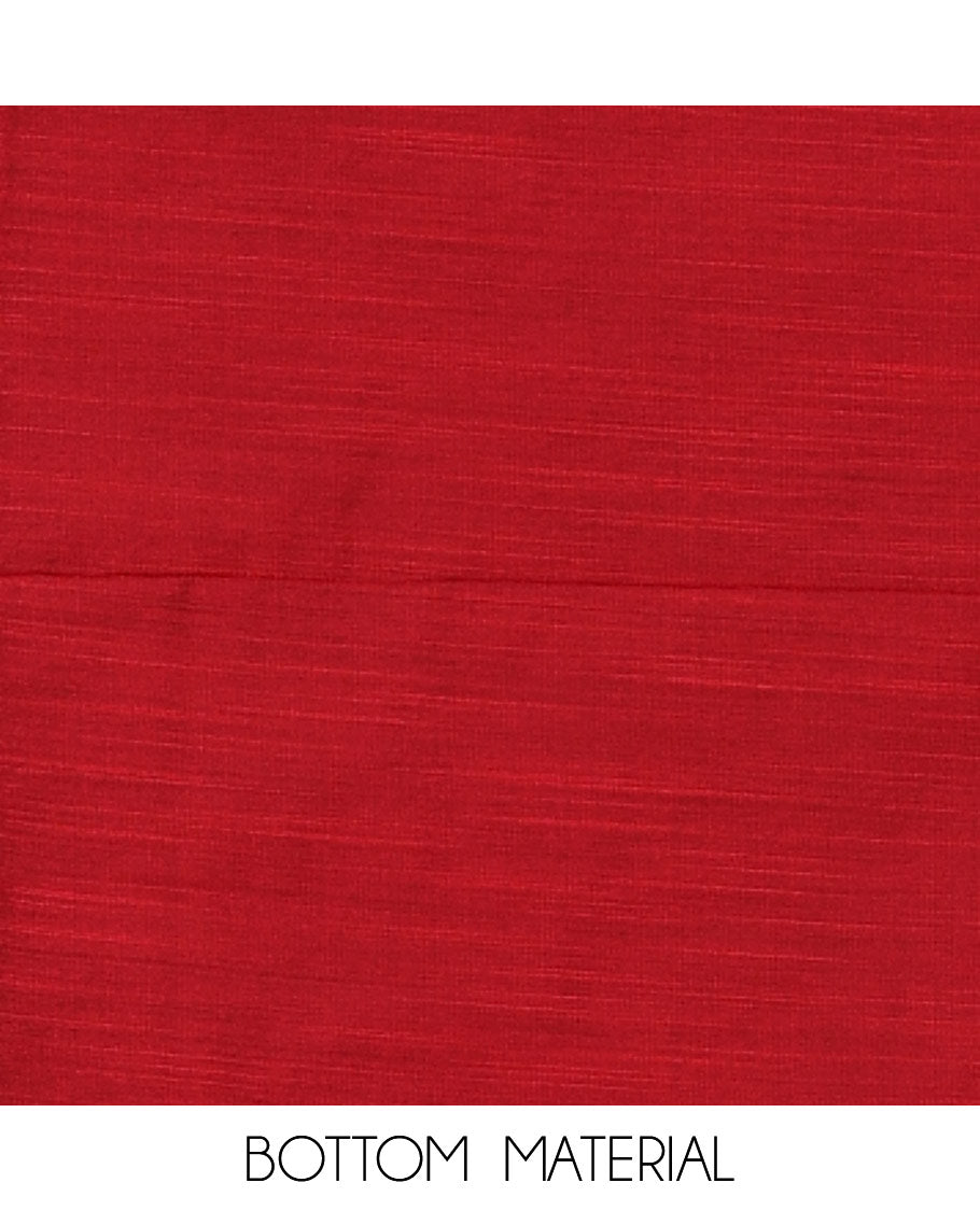 Maroon Material Chudidar Set, Elevated with Zari Checks All Over Its Semi-Silk Top, Comes with a Subtle Plain Bottom, and a Contrast Semi-Silk Dupatta of Zari Border and Tassels