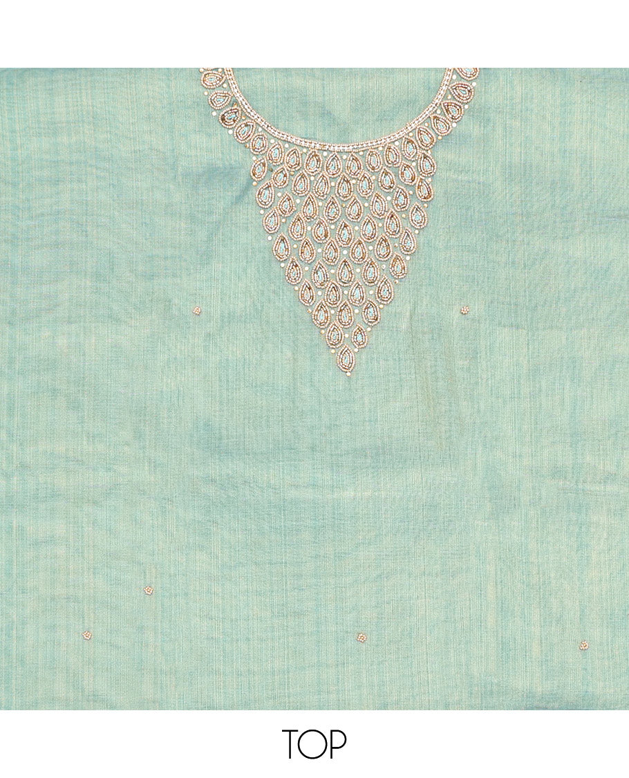Blue Material Chudidar Set