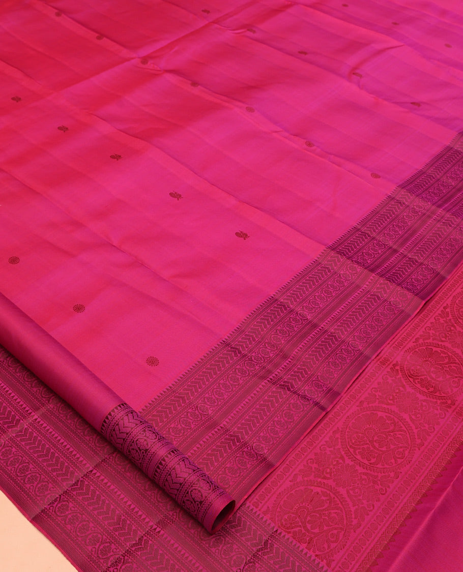 Pink Kanchipuram Silk Saree