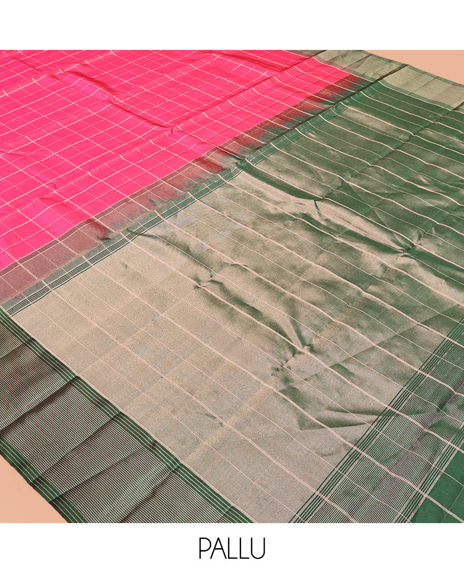 Pink Mayuri Soft Silk Saree