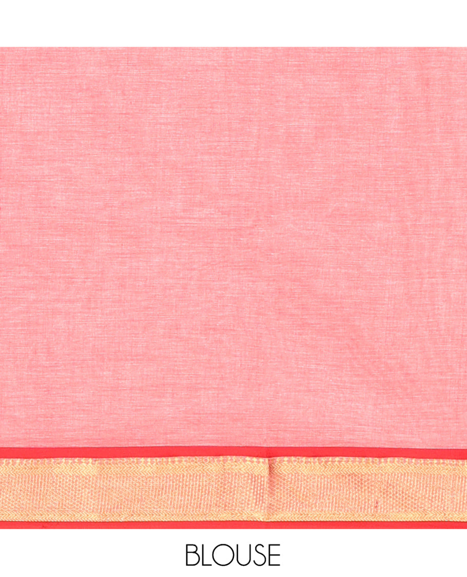 Pink Chirala Cotton Saree