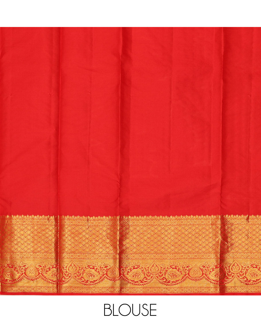 Green Pure Silk Half-Saree