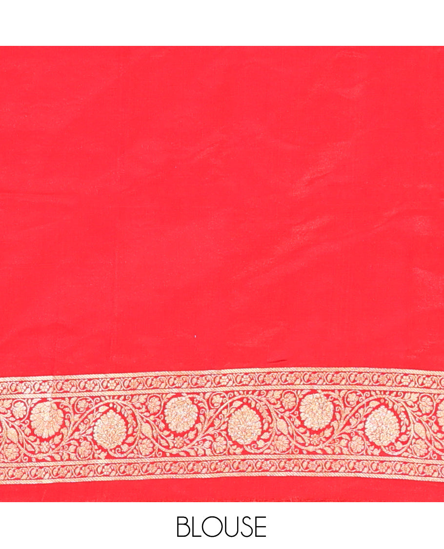 Blue Banaras Nylon Saree