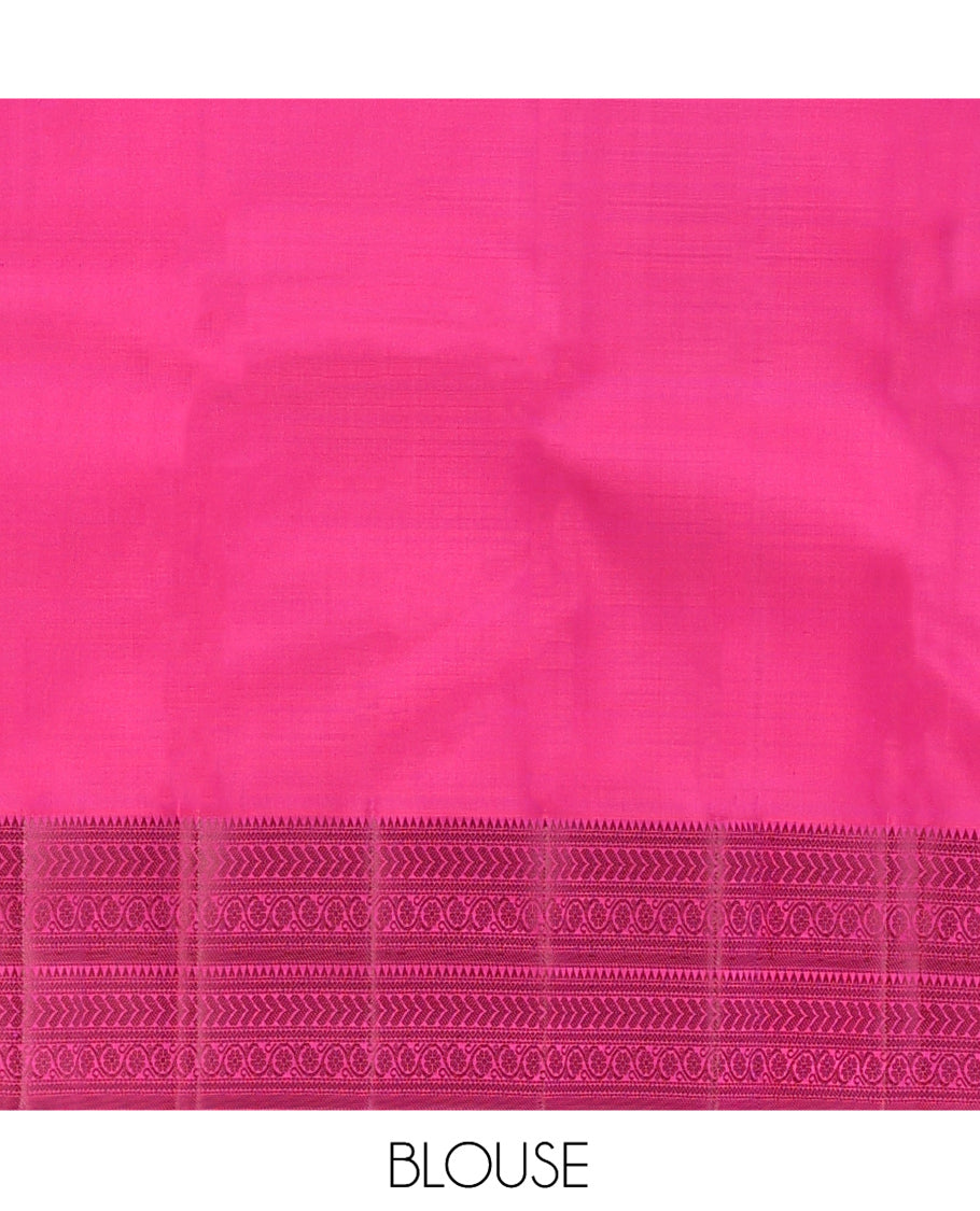 Pink Kanchipuram Silk Saree
