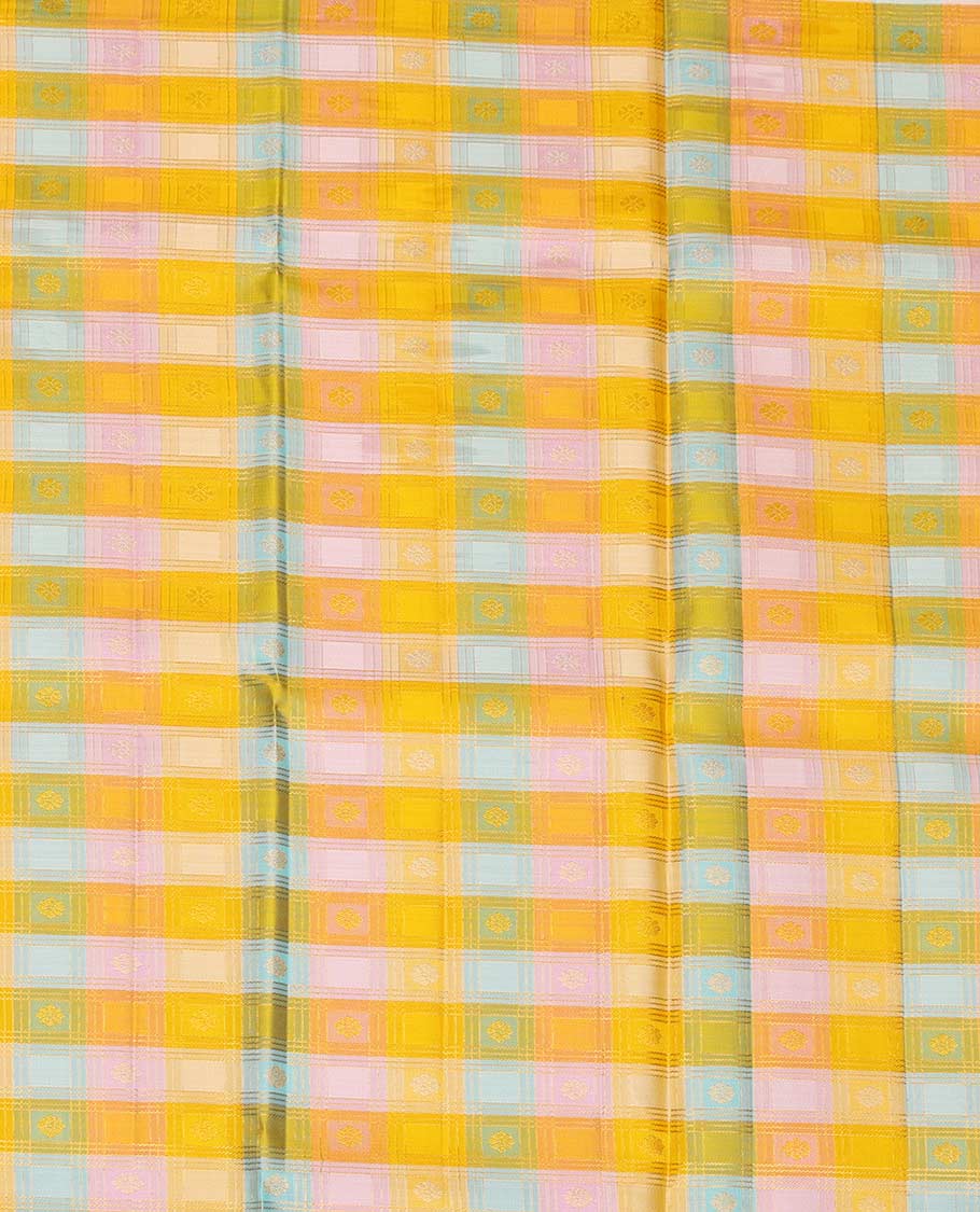 Multi-Color Pure Silk Pavadai Material Set