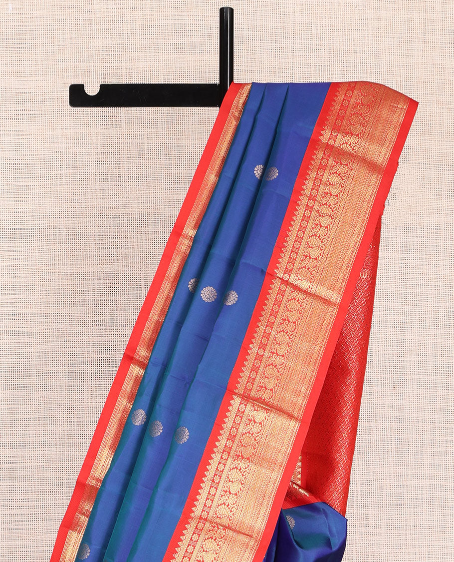 Blue Kanchipuram Silk Saree
