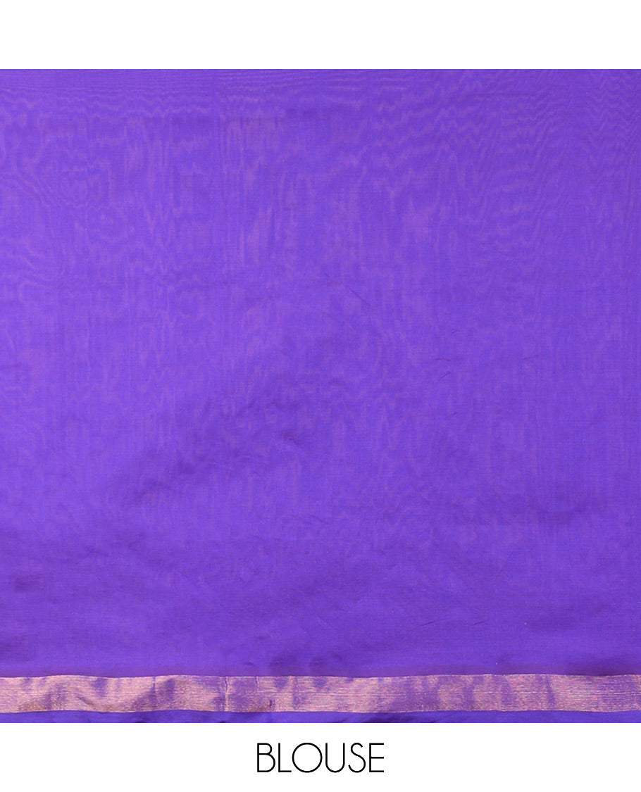 Mustard kupadam cotton saree with buttas, contrast plain border & pallu of ogee patterns