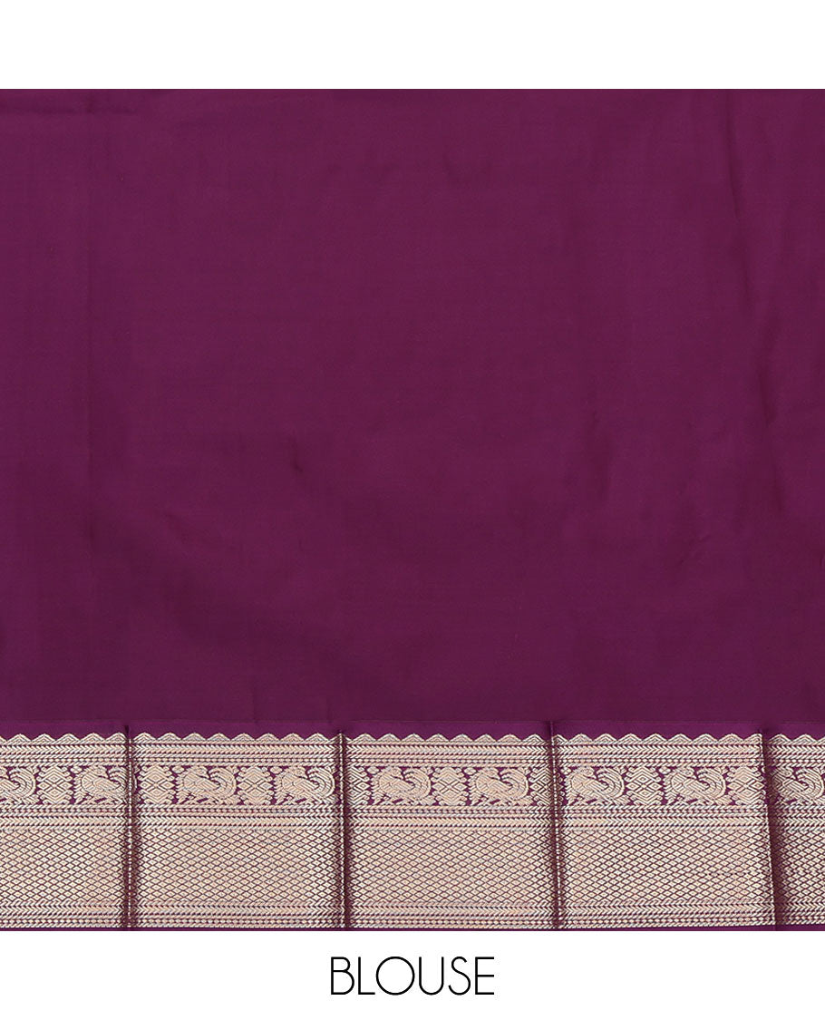 Sandal Budget Silk Saree, Subtly Sparkled with Paisley Stripes All Across Its Body, Complemented by a Captivating Contrast Traditional Zari Design Border, Pallu of Jaal Designs, and Paired with a Contrast Blouse
