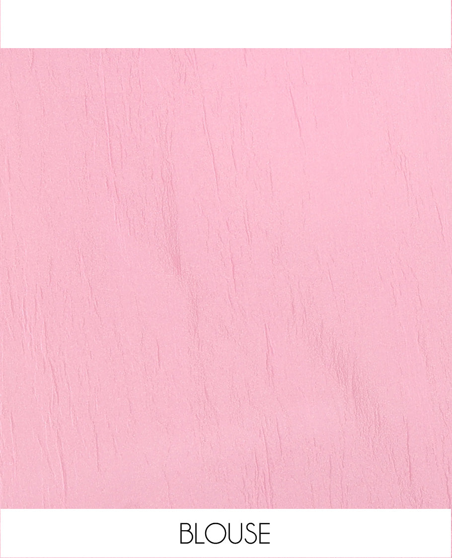 Borderless candy pink floral vine thread embroidered tissue saree, floral vine thread embroidered pallu