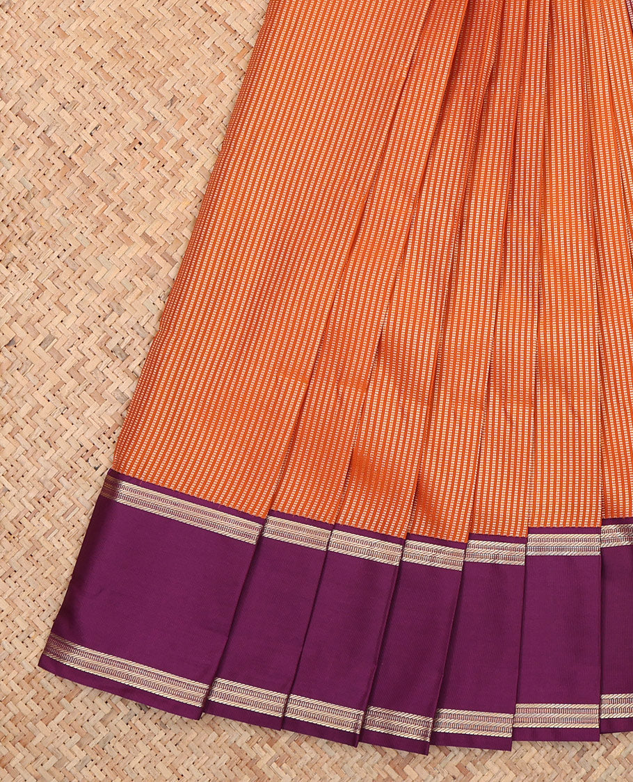 Orange Budget Silk Saree