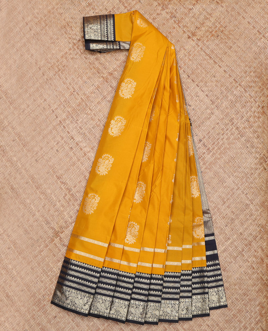 Yellow Budget Silk Saree