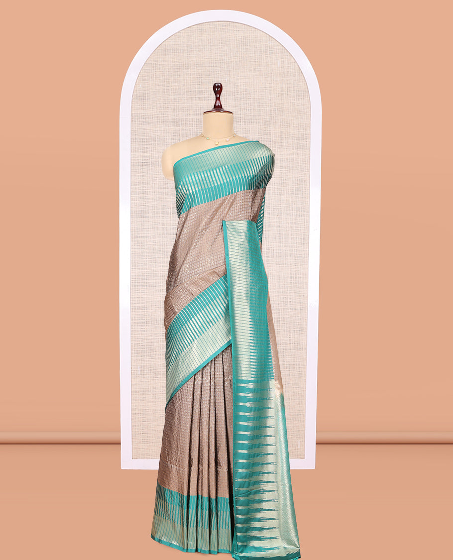 Pale Brown Budget Silk Saree