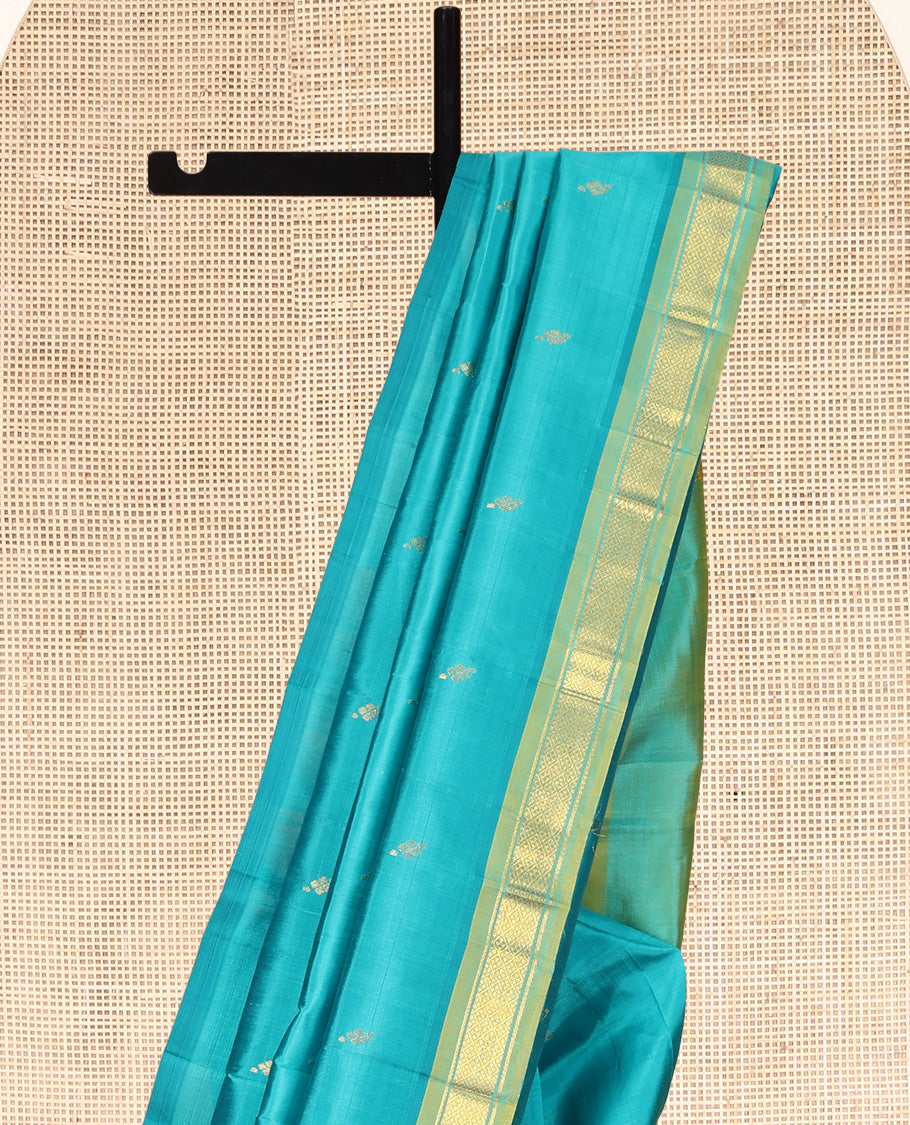 Blue Kanchipuram Silk Saree