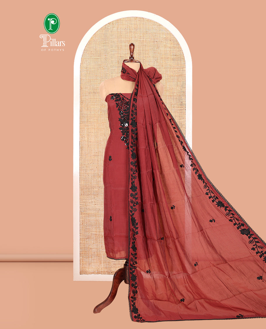 Dark Brown Chudidar Material