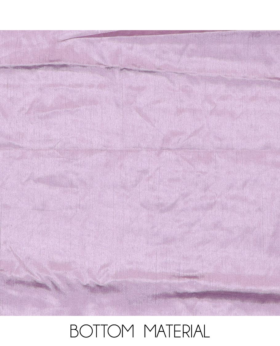 Pink material chudidar set, tropical printed with neck embroidered top, plain bottom, and thread embroidered dupatta