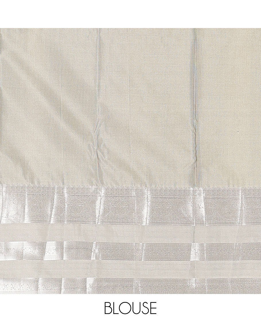 Maroon zari buttas budget silk saree, contrast traditional zari design border, and pallu of paisleys, and jaal design