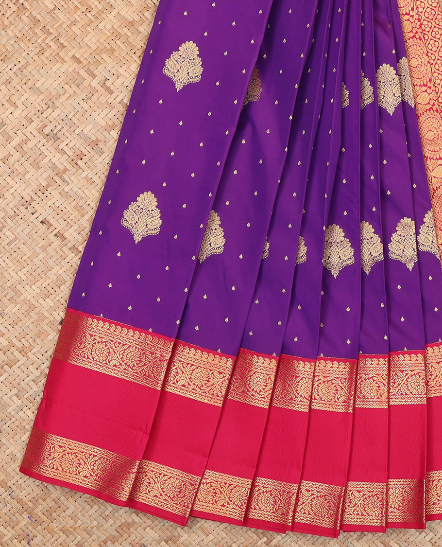 Violet Budget Silk Saree